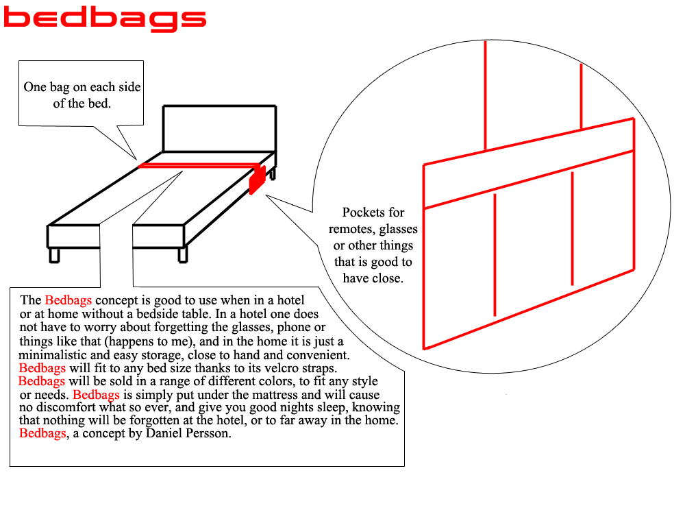beg bag by Daniel Persson sweden